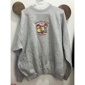 VTG 90s My Grandkids Are Deer To My Heart Grandma Sweatshirt Size XL Grannycore